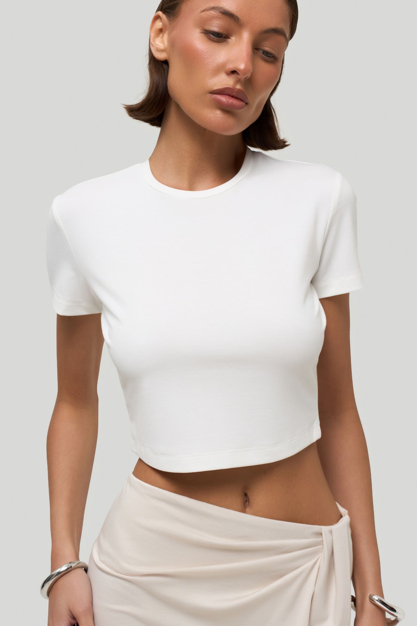 Укороченная футболка slim (S/M)