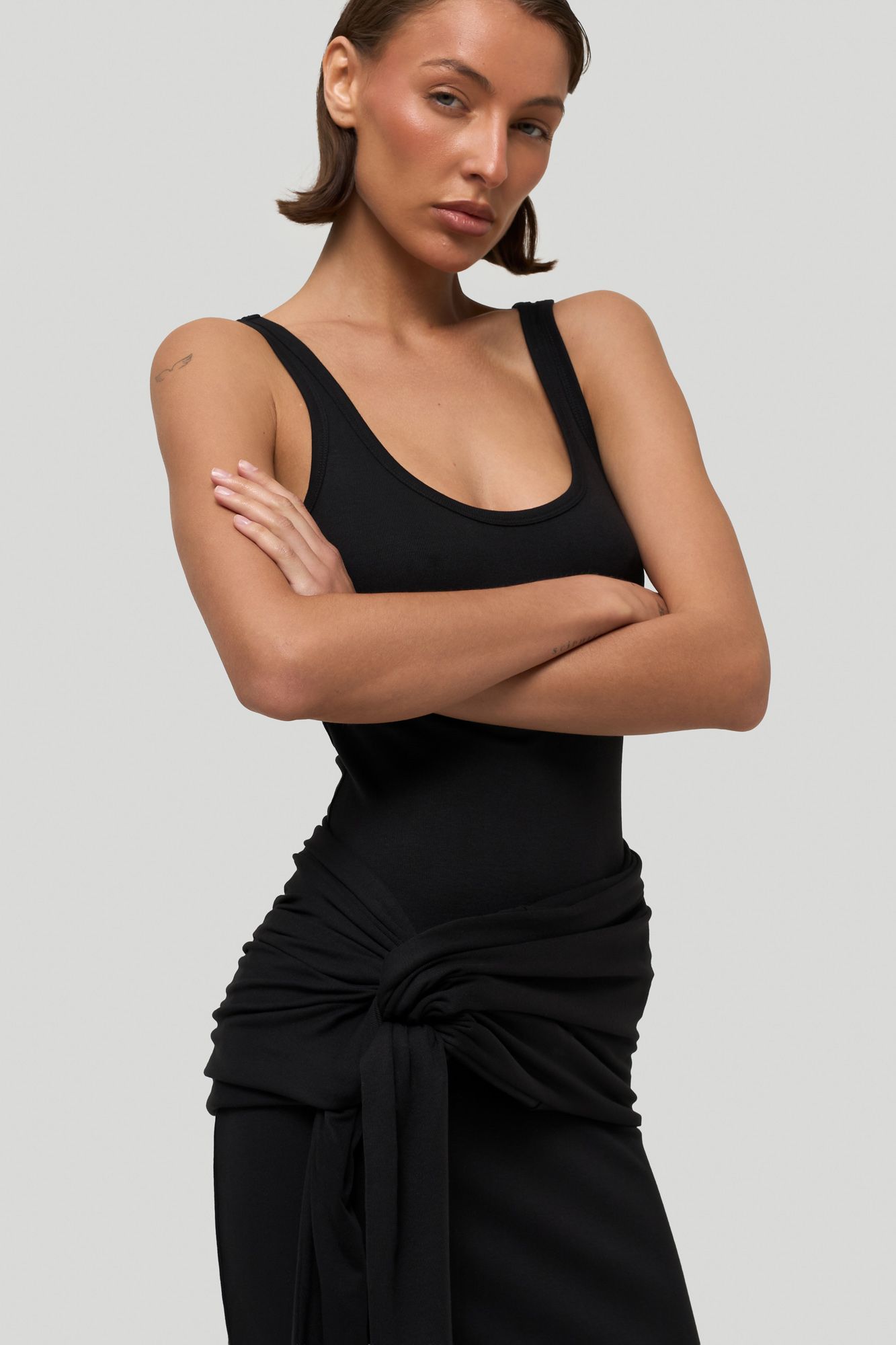 Платье макси с завязками (one size)